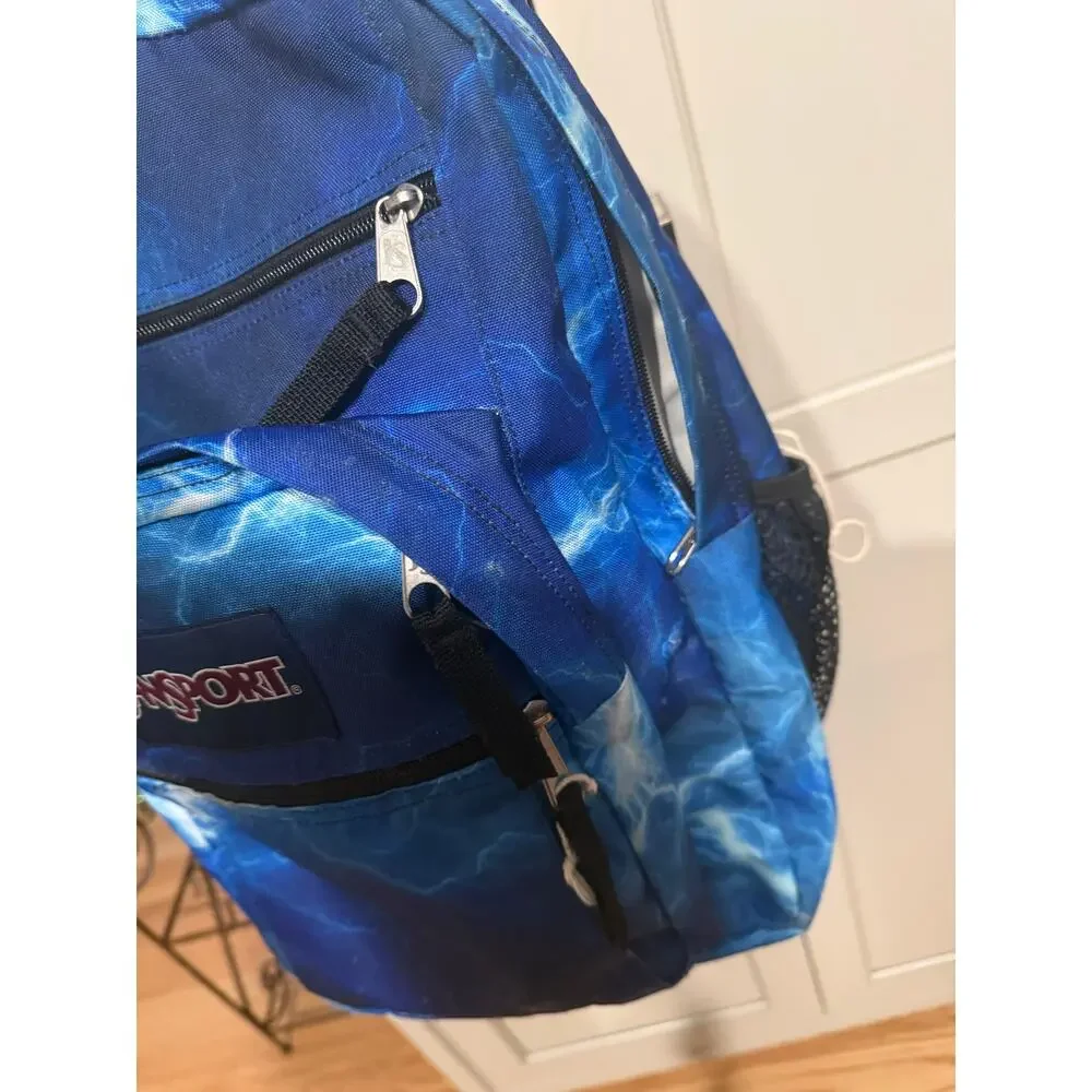 JanSport Big Student 17.5” Backpack Rare Lightning Blue Large JM